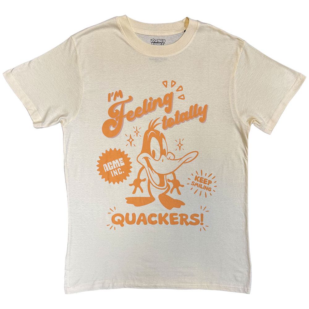 Looney Tunes - Feeling Totally Quackers Herren TShirt - Creme